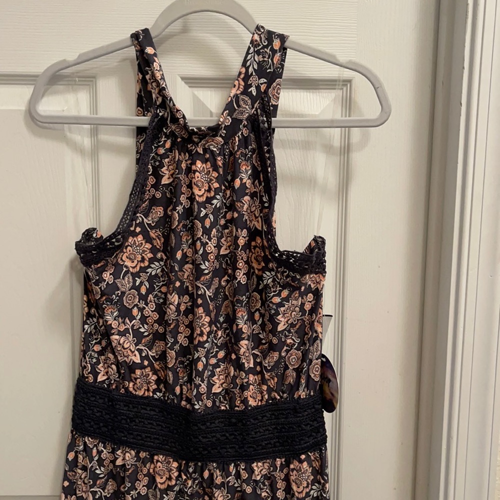 Bebop Halter Maxi Pattern Dress Size L